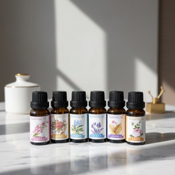 ® Yeni Ürün 6’lı Esans Yağ SetiDifüzör, Oda Kokusu, Mum ve Sabun Yapımına Uygun